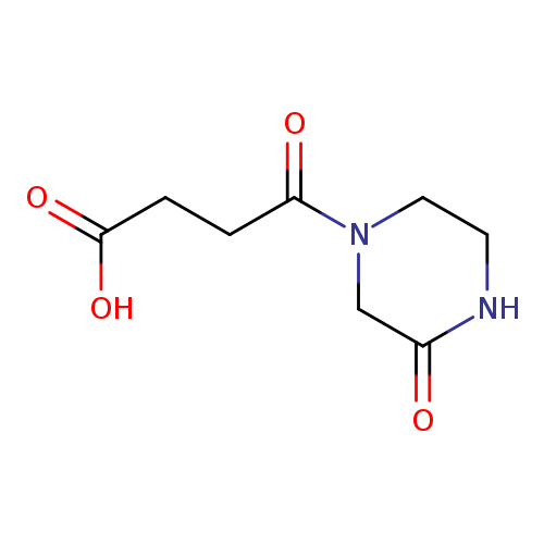 4-Oxo-4-(3-oxopiperazin-1-yl)butanoic acid