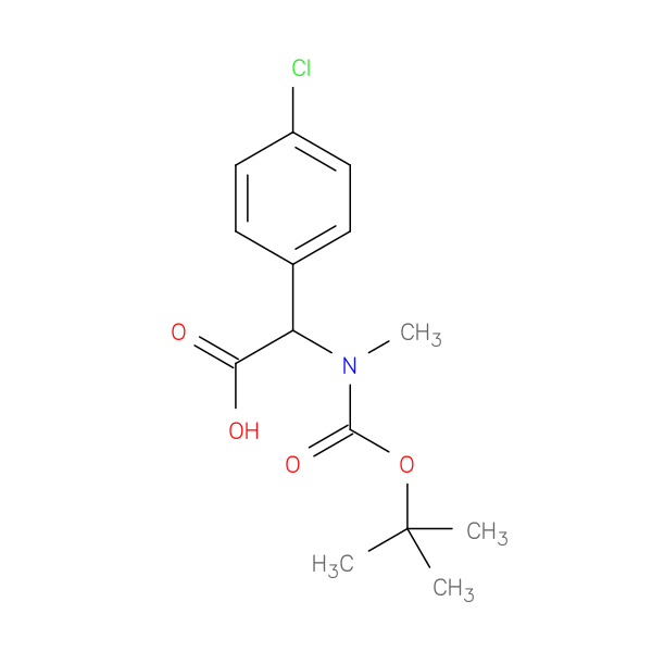 2-{[(tert-butoxy)carbonyl](methyl)amino}-2-(4-chlorophenyl)acetic acid