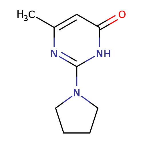 6-Methyl-2-pyrrolidin-1-ylpyrimidin-4(3h)-one