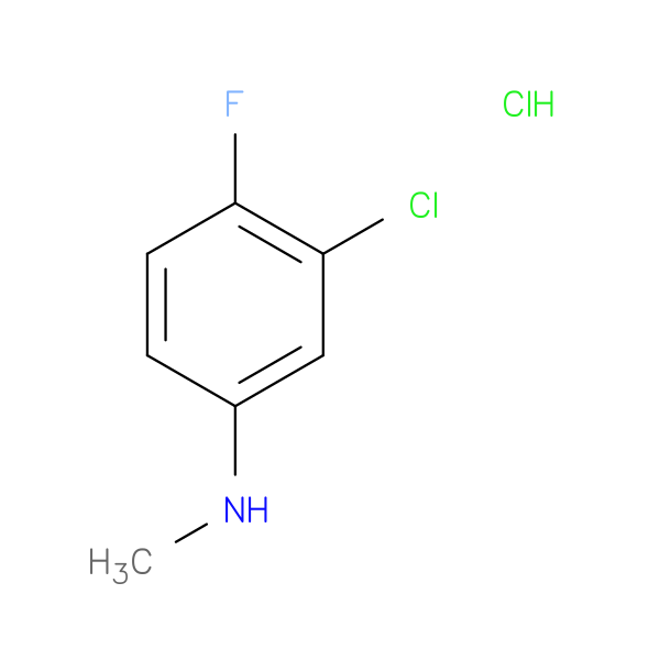 Benzenamine, 3-chloro-4-fluoro-N-methyl-, hydrochloride (1:1)