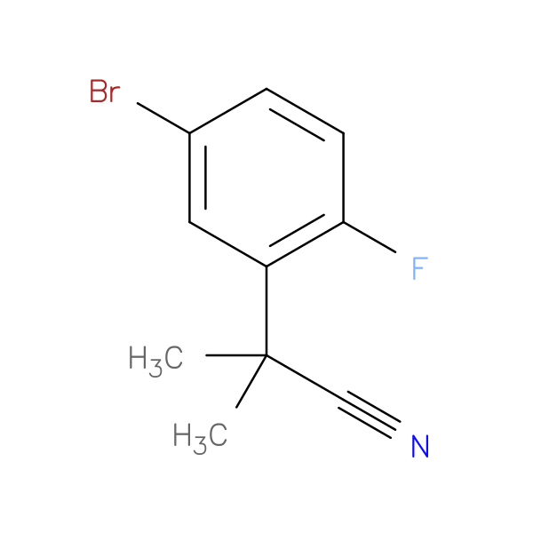 2-(5-bromo-2-fluorophenyl)-2-methylpropanenitrile