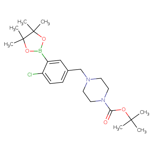 5-(4-BOC-piperazinomethyl)-2-chlorophenylboronic acid, pinacol ester