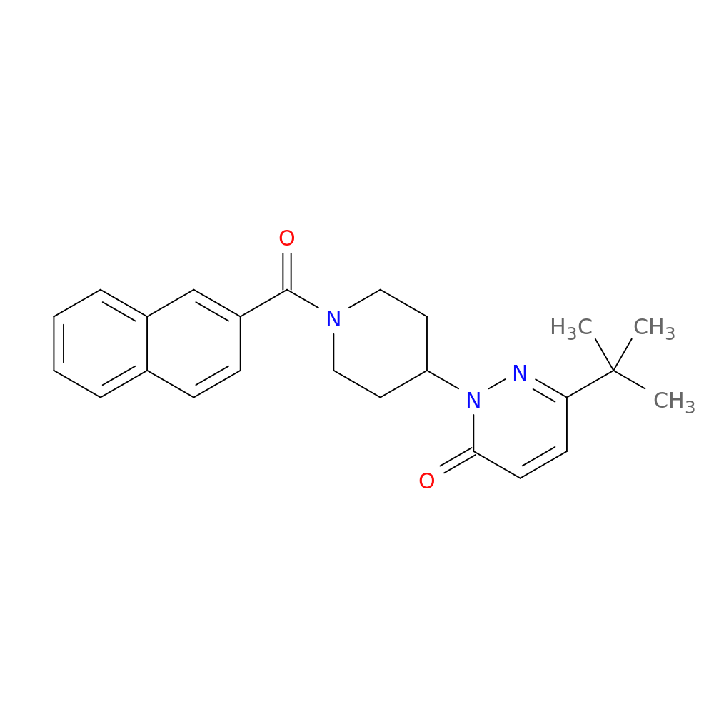 6-tert-butyl-2-[1-(naphthalene-2-carbonyl)piperidin-4-yl]-2,3-dihydropyridazin-3-one