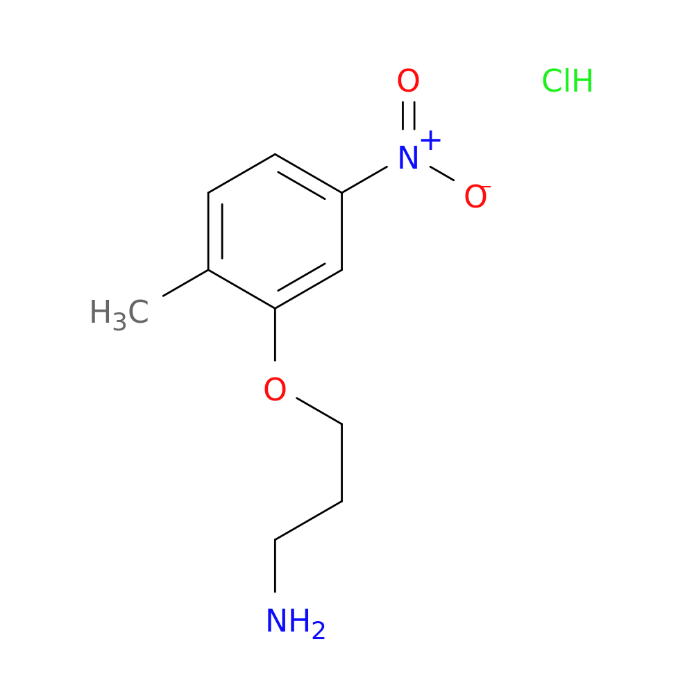 3-(2-methyl-5-nitrophenoxy)propan-1-amine hydrochloride