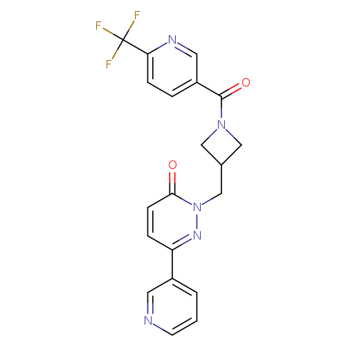 6-(pyridin-3-yl)-2-({1-[6-(trifluoromethyl)pyridine-3-carbonyl]azetidin-3-yl}methyl)-2,3-dihydropyridazin-3-one