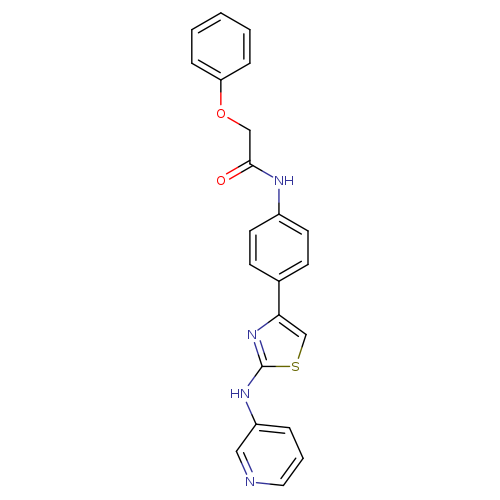2-phenoxy-N-(4-{2-[(pyridin-3-yl)amino]-1,3-thiazol-4-yl}phenyl)acetamide