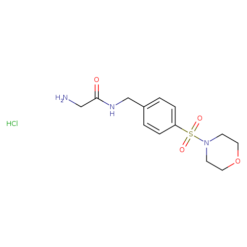 2-amino-N-{[4-(morpholine-4-sulfonyl)phenyl]methyl}acetamidehydrochloride