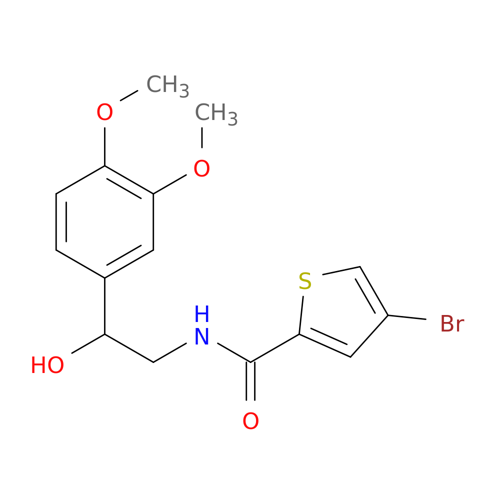 4-bromo-N-[2-(3,4-dimethoxyphenyl)-2-hydroxyethyl]thiophene-2-carboxamide