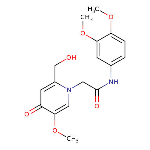 N-(3,4-dimethoxyphenyl)-2-[2-(hydroxymethyl)-5-methoxy-4-oxo-1,4-dihydropyridin-1-yl]acetamide