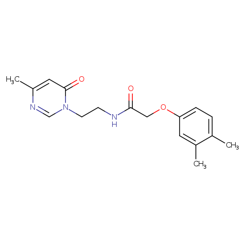 2-(3,4-dimethylphenoxy)-N-[2-(4-methyl-6-oxo-1,6-dihydropyrimidin-1-yl)ethyl]acetamide