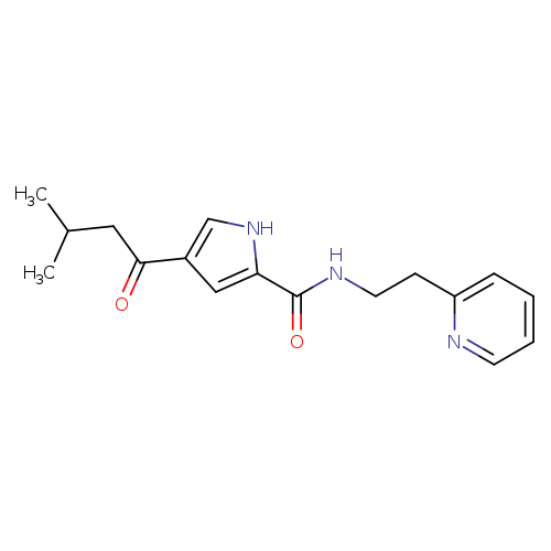 4-(3-methylbutanoyl)-N-[2-(pyridin-2-yl)ethyl]-1H-pyrrole-2-carboxamide