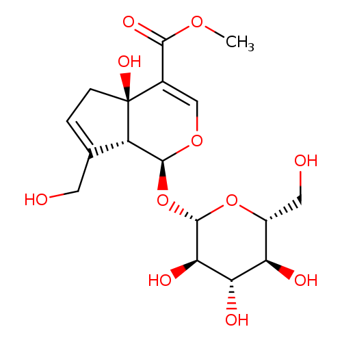 Cyclopenta[c]pyran-4-carboxylic acid, 1-(β-D-glucopyranosyloxy)-1,4a,5,7a-tetrahydro-4a-hydroxy-7-(hydroxymethyl)-, methyl ester, (1S,4aR,7aR)-