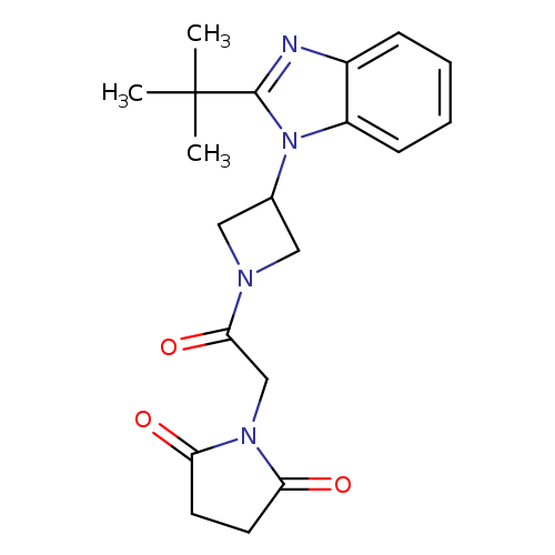 1-{2-[3-(2-tert-butyl-1H-1,3-benzodiazol-1-yl)azetidin-1-yl]-2-oxoethyl}pyrrolidine-2,5-dione