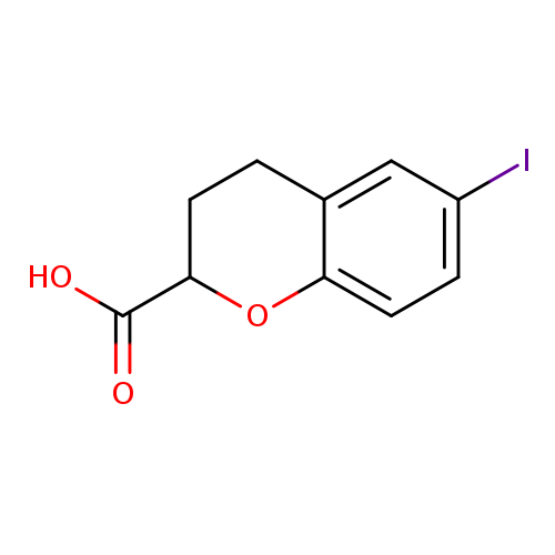 2H-1-Benzopyran-2-carboxylicacid, 3,4-dihydro-6-iodo-
