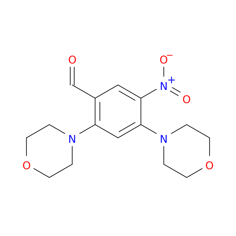 2,4-dimorpholino-5-nitrobenzaldehyde