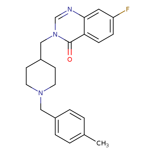 7-fluoro-3-({1-[(4-methylphenyl)methyl]piperidin-4-yl}methyl)-3,4-dihydroquinazolin-4-one
