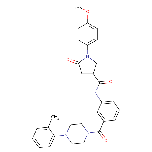 1-(4-methoxyphenyl)-N-{3-[4-(2-methylphenyl)piperazine-1-carbonyl]phenyl}-5-oxopyrrolidine-3-carboxamide