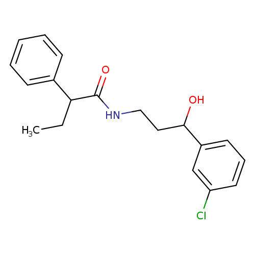 N-[3-(3-chlorophenyl)-3-hydroxypropyl]-2-phenylbutanamide