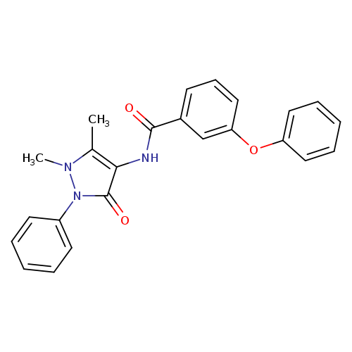 N-(1,5-dimethyl-3-oxo-2-phenyl-2,3-dihydro-1H-pyrazol-4-yl)-3-phenoxybenzamide