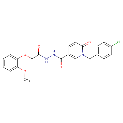 N'-{1-[(4-chlorophenyl)methyl]-6-oxo-1,6-dihydropyridine-3-carbonyl}-2-(2-methoxyphenoxy)acetohydrazide