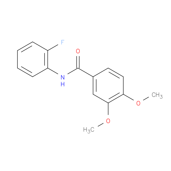 N-(2-FLUORO-PHENYL)-3,4-DIMETHOXY-BENZAMIDE