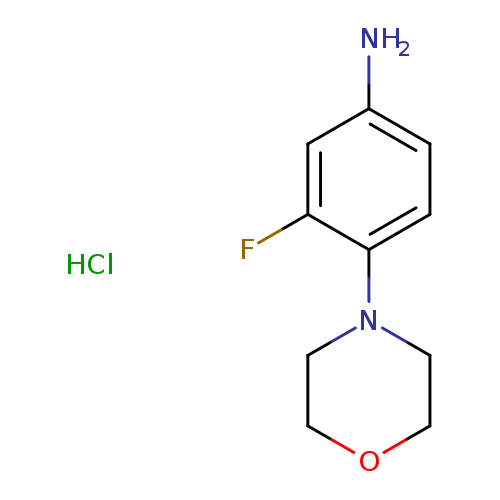 Benzenamine, 3-fluoro-4-(4-morpholinyl)-, HCl