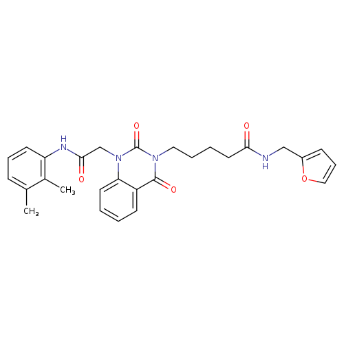 5-(1-{[(2,3-dimethylphenyl)carbamoyl]methyl}-2,4-dioxo-1,2,3,4-tetrahydroquinazolin-3-yl)-N-[(furan-2-yl)methyl]pentanamide
