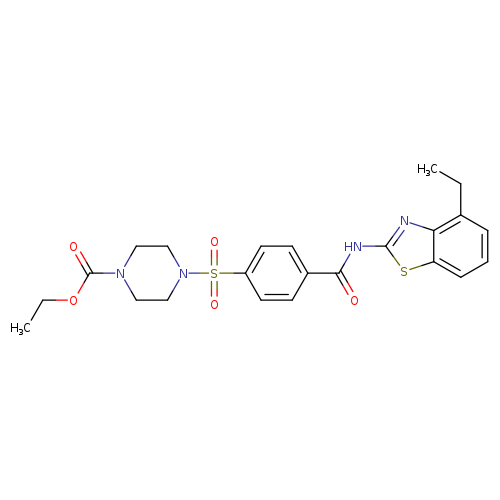 ethyl 4-{4-[(4-ethyl-1,3-benzothiazol-2-yl)carbamoyl]benzenesulfonyl}piperazine-1-carboxylate