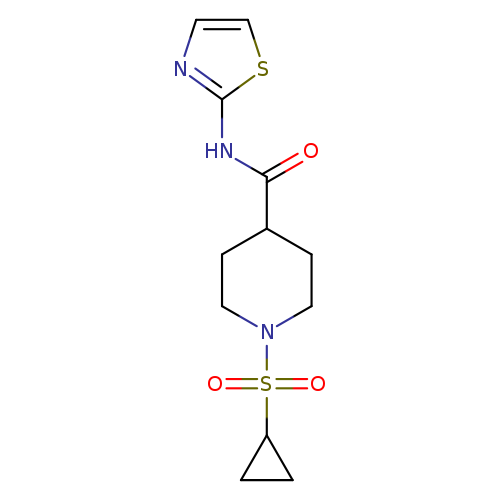 1-(cyclopropanesulfonyl)-N-(1,3-thiazol-2-yl)piperidine-4-carboxamide