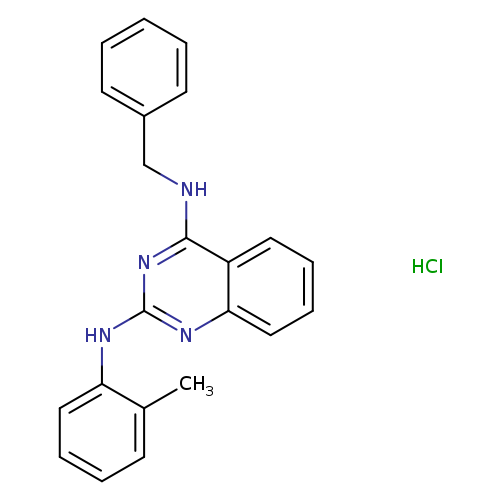N4-benzyl-N2-(2-methylphenyl)quinazoline-2,4-diamine hydrochloride