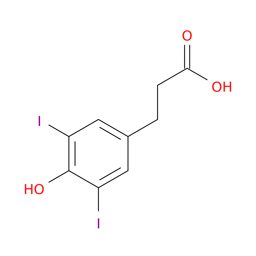 3,5-Diiodo-4-hydroxyphenylpropionic Acid