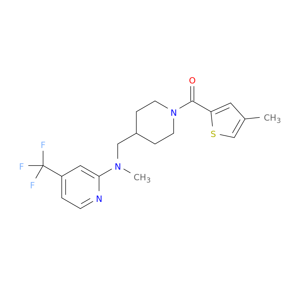 N-methyl-N-{[1-(4-methylthiophene-2-carbonyl)piperidin-4-yl]methyl}-4-(trifluoromethyl)pyridin-2-amine