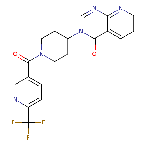 3-{1-[6-(trifluoromethyl)pyridine-3-carbonyl]piperidin-4-yl}-3H,4H-pyrido[2,3-d]pyrimidin-4-one