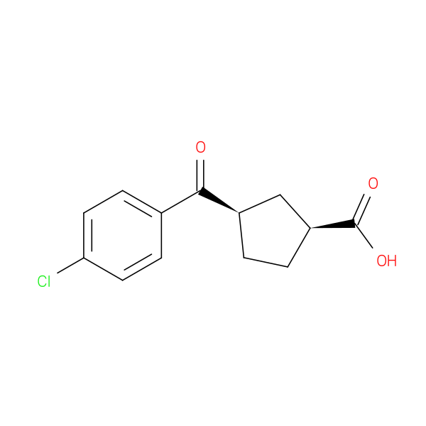 cis-3-(4-Chlorobenzoyl)cyclopentane-1-carboxylic acid