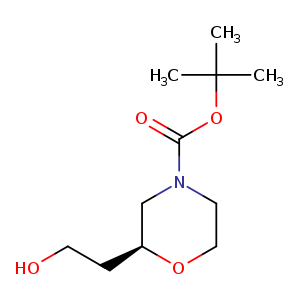 4-Morpholinecarboxylic acid, 2-(2-hydroxyethyl)-, 1,1-dimethylethyl ester, (2S)-