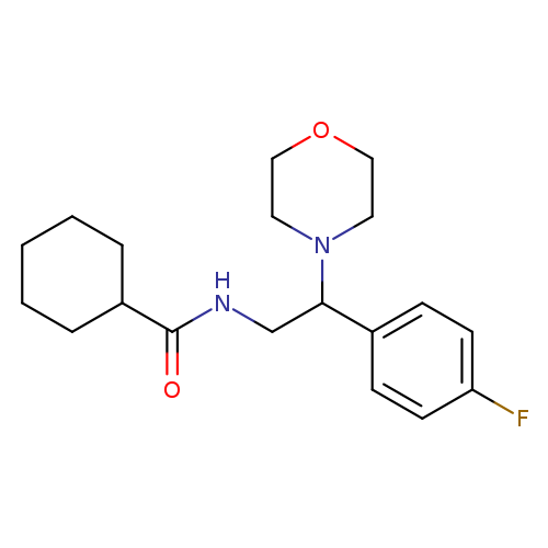 N-[2-(4-fluorophenyl)-2-(morpholin-4-yl)ethyl]cyclohexanecarboxamide