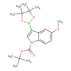1H-Indole-1-carboxylic acid, 5-methoxy-3-(4,4,5,5-tetramethyl-1,3,2-dioxaborolan-2-yl)-, 1,1-dimethylethyl ester