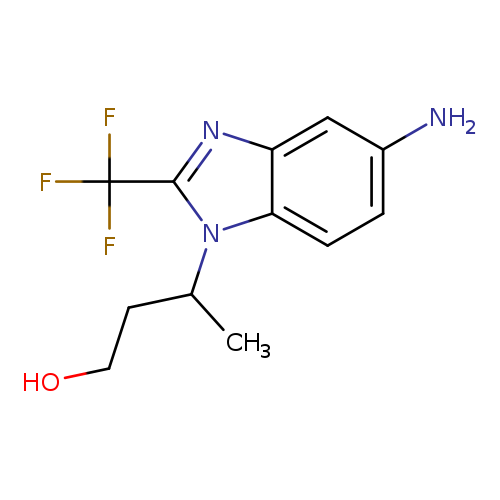3-[5-amino-2-(trifluoromethyl)-1H-1,3-benzodiazol-1-yl]butan-1-ol