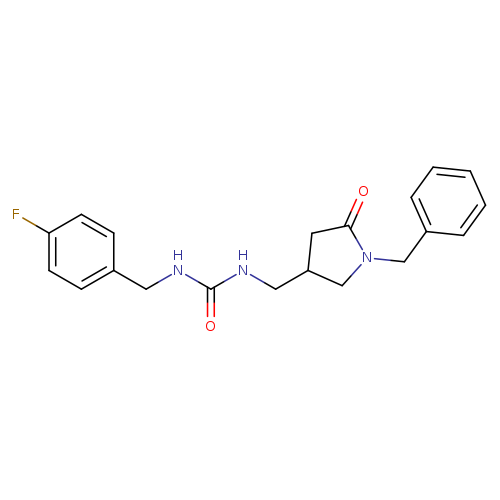 3-[(1-benzyl-5-oxopyrrolidin-3-yl)methyl]-1-[(4-fluorophenyl)methyl]urea