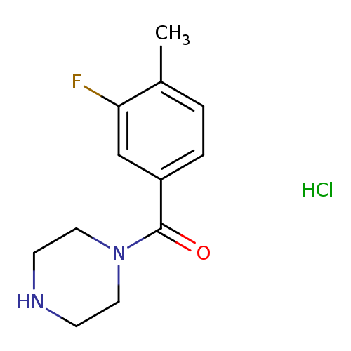 1-[(3-Fluoro-4-methylphenyl)carbonyl]piperazine hydrochloride