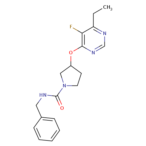 N-benzyl-3-[(6-ethyl-5-fluoropyrimidin-4-yl)oxy]pyrrolidine-1-carboxamide