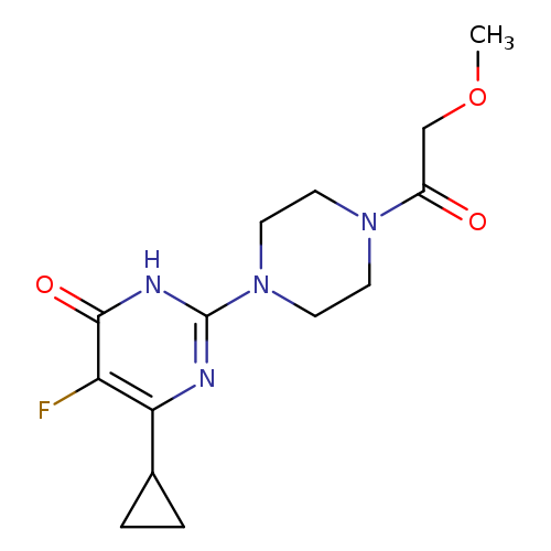 6-cyclopropyl-5-fluoro-2-[4-(2-methoxyacetyl)piperazin-1-yl]-3,4-dihydropyrimidin-4-one
