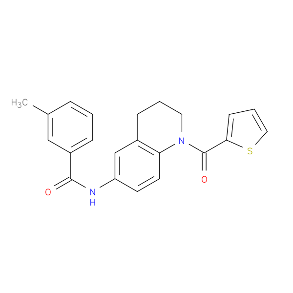 3-methyl-N-[1-(thiophene-2-carbonyl)-1,2,3,4-tetrahydroquinolin-6-yl]benzamide