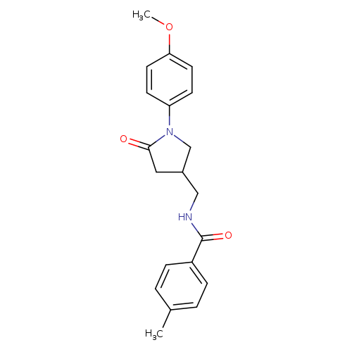 N-{[1-(4-methoxyphenyl)-5-oxopyrrolidin-3-yl]methyl}-4-methylbenzamide