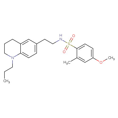 4-methoxy-2-methyl-N-[2-(1-propyl-1,2,3,4-tetrahydroquinolin-6-yl)ethyl]benzene-1-sulfonamide