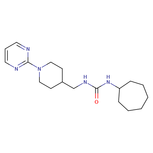 1-cycloheptyl-3-{[1-(pyrimidin-2-yl)piperidin-4-yl]methyl}urea