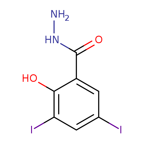 Benzoic acid, 2-hydroxy-3,5-diiodo-, hydrazide