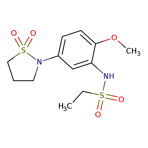 N-[5-(1,1-dioxo-1lambda6,2-thiazolidin-2-yl)-2-methoxyphenyl]ethane-1-sulfonamide