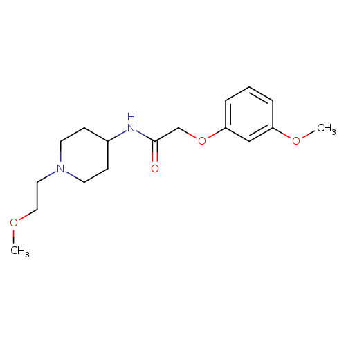 N-[1-(2-methoxyethyl)piperidin-4-yl]-2-(3-methoxyphenoxy)acetamide