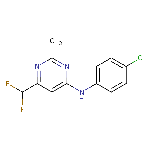 N-(4-chlorophenyl)-6-(difluoromethyl)-2-methylpyrimidin-4-amine